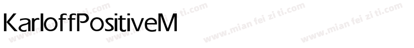 KarloffPositive Medium字体转换